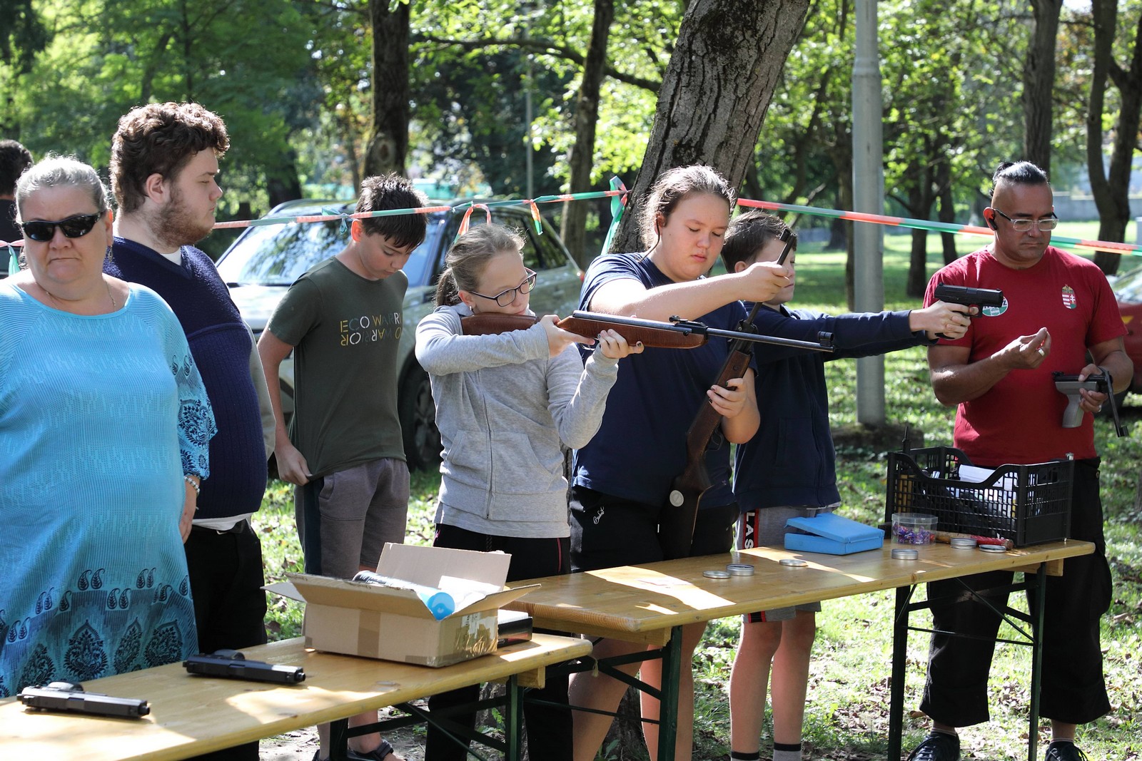 A lövészetet gyakorolhatták a Napraforgó Városi Napközis Tábor résztvevői